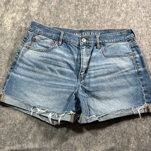 American Eagle Womens Blue Denim Strigio The Perfect‎ Short Size 8
